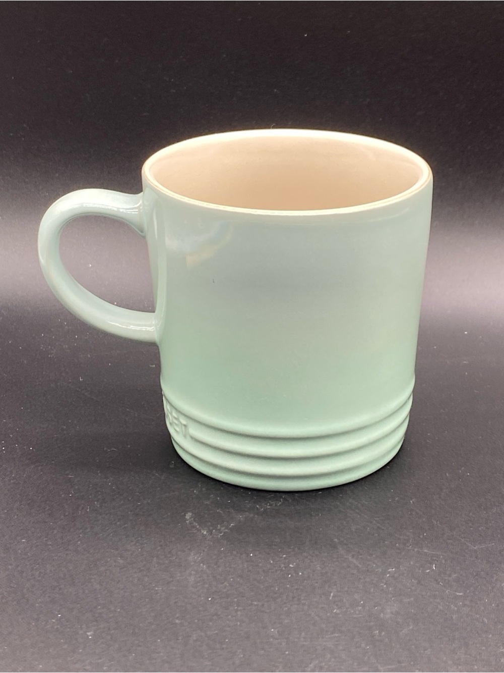 Le Crueset Coffee Mug 12 oz. Sage Green Ombre’